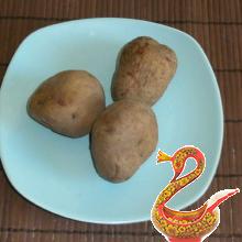 three small potatoes