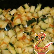 Russian recipe potatoes with zucchini