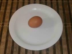 one egg,