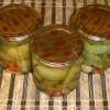 Canned green tomatoes for the winter