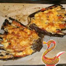 Eggplant with cheese